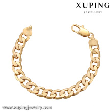 74612 wholesale fashion jewelry high quality gold plated bracelet hand chain simple style